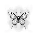 Butterfly sylvia tattoo design idea