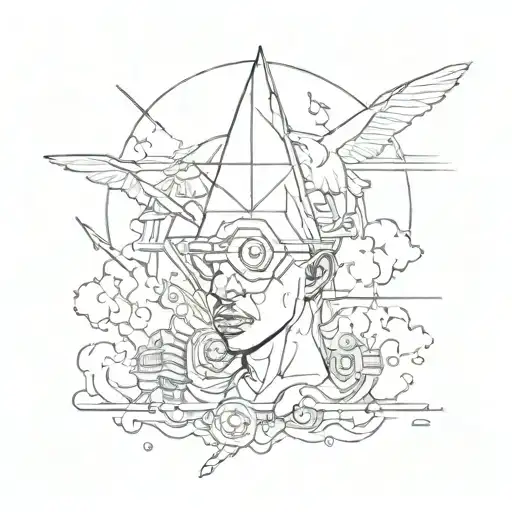 frank oceans godspeed inspired tatoo design tattoo design idea