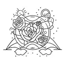 sleeping through reality tattoo design idea