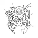 sleeping through reality tattoo design idea