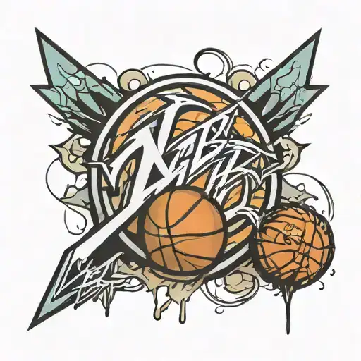 graffiti nba tattoo design idea