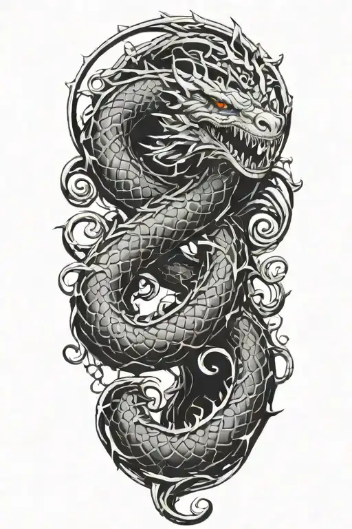 jormangandr tattoo design idea