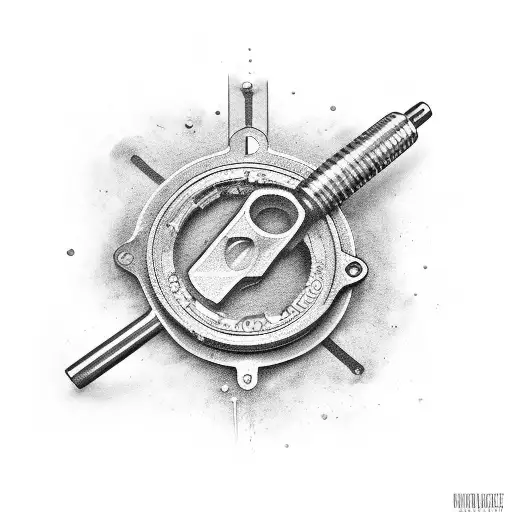 Tools of the trade: wrenches and sockets tattoo design idea