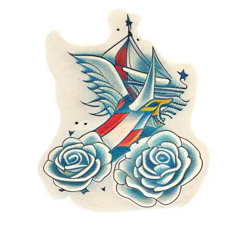 concha tattoo design idea