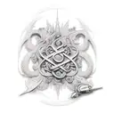 concha tattoo design idea