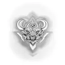 concha tattoo design idea