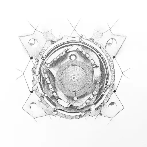 A broken chain, not from impact but with one link separating from the others.  	•	There is no tattoo design idea