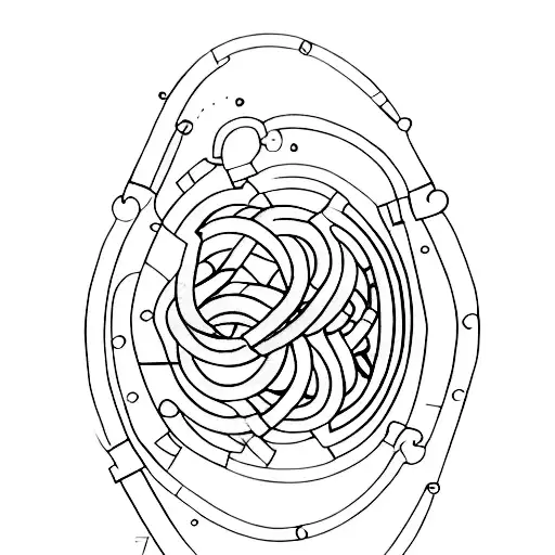 A broken chain, not from impact but with one link separating from the others.  	•	There is no tattoo design idea