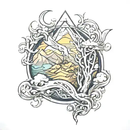 Skyrim tattoo design idea