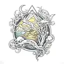 Skyrim tattoo design idea