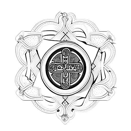 Orthodox Icon with an Orthodox Cross tattoo design idea