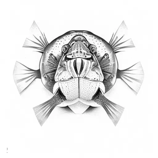 murray cod tattoo design idea