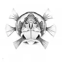 murray cod tattoo design idea