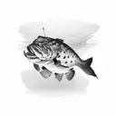 murray cod tattoo design idea