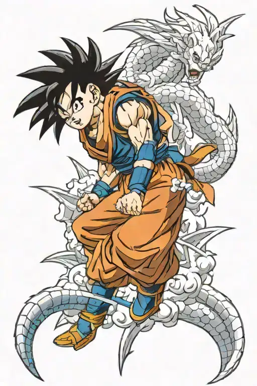 dragon ball z tattoo design idea