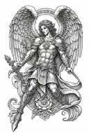st michael archangel tattoo design idea