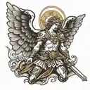 st michael archangel tattoo design idea