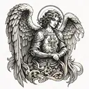 st michael archangel tattoo design idea