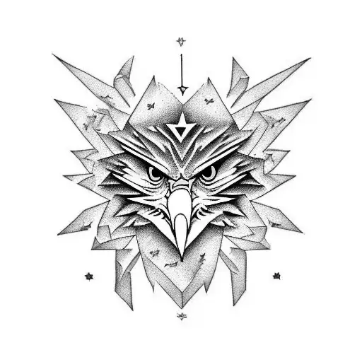 Old school (tattoo) Drawing Eagle, Pattern tattoo design, logo, vertebrate,  geometric Pattern png | PNGWing