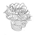 ramo de flor  tattoo design idea