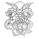 ramo de flor  tattoo design idea