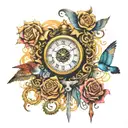 intelligence, diligence, creativity, determination and ambition tattoo design idea