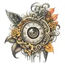 intelligence, diligence, creativity, determination and ambition tattoo design idea