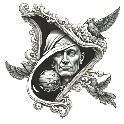 hidden religious subtext tattoo design idea