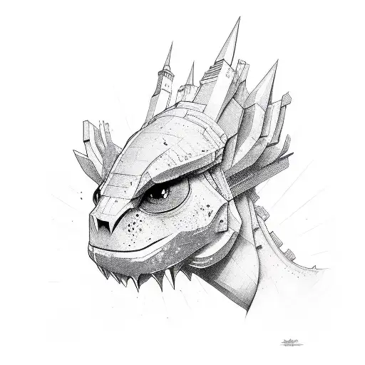 brick by brick  tattoo design idea