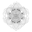 violet tattoo design idea