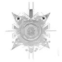 violet tattoo design idea