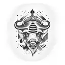 buffalo tattoo design idea