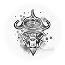 buffalo tattoo design idea