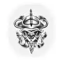 buffalo tattoo design idea