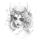 Persephone tattoo design idea