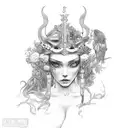 Persephone tattoo design idea