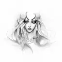 Persephone tattoo design idea