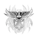 Polynesian Eagle tattoo design idea