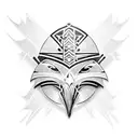 Polynesian Eagle tattoo design idea