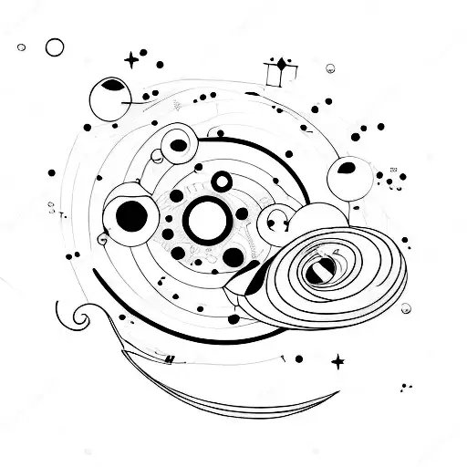 astronomy tattoo design idea