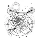 astronomy tattoo design idea