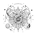 astronomy tattoo design idea