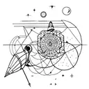 astronomy tattoo design idea