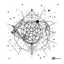 astronomy tattoo design idea