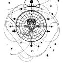 astronomy tattoo design idea