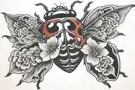 Ladybug tattoo design idea