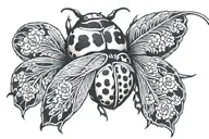 Ladybug tattoo design idea