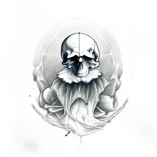 skull drawing design