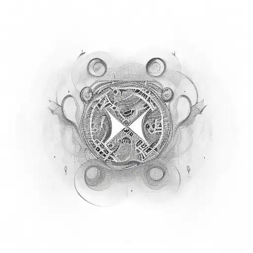 Create an ambigram of a favorite quote in a sketch style tattoo design idea
