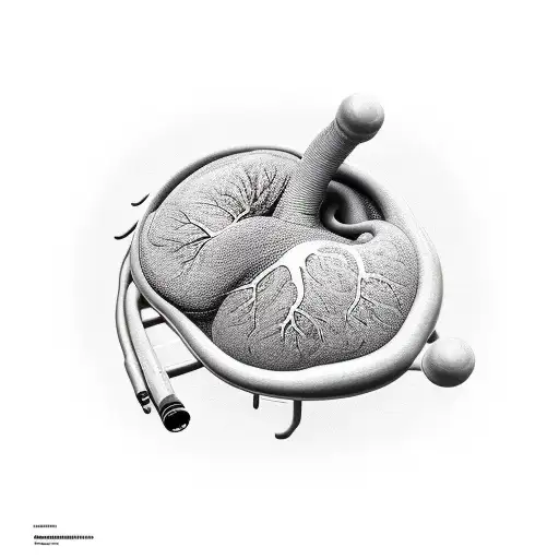 kidney tattoo design idea